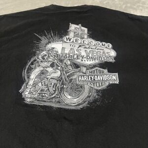Harley-Davidson Shirt Mens 3XL Black Las Vegas Graphic Pocket Tee 100% Cotton